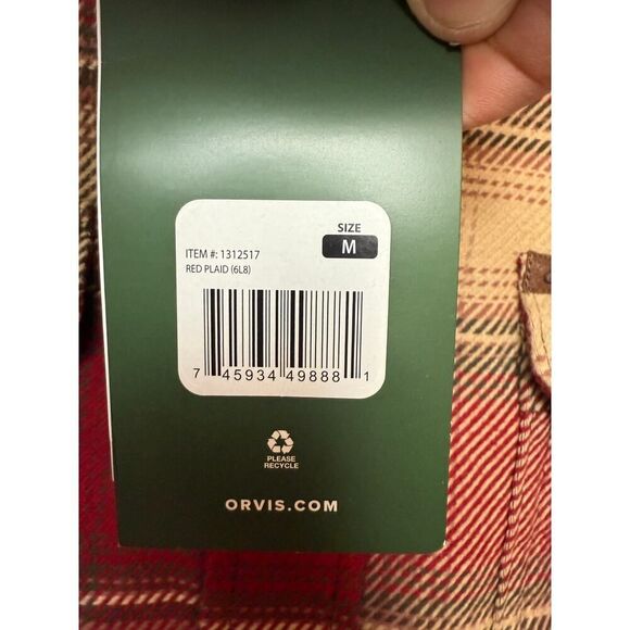 Orvis Heavyweight Big Bear Flannel Shirt NWT Men's Sz. M - Picture 6 of 6